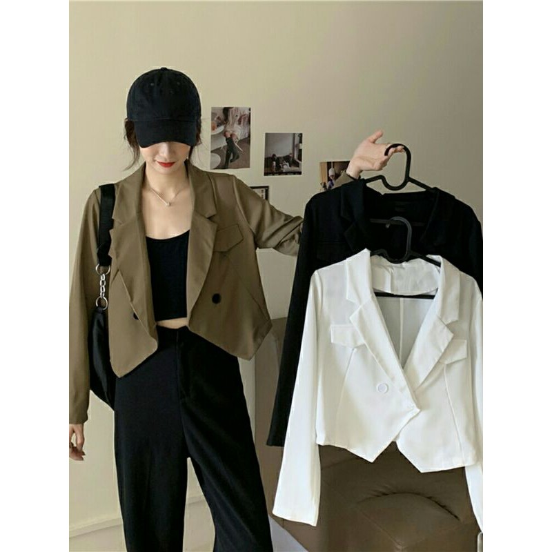 [ áo brazer dáng ngắn ]