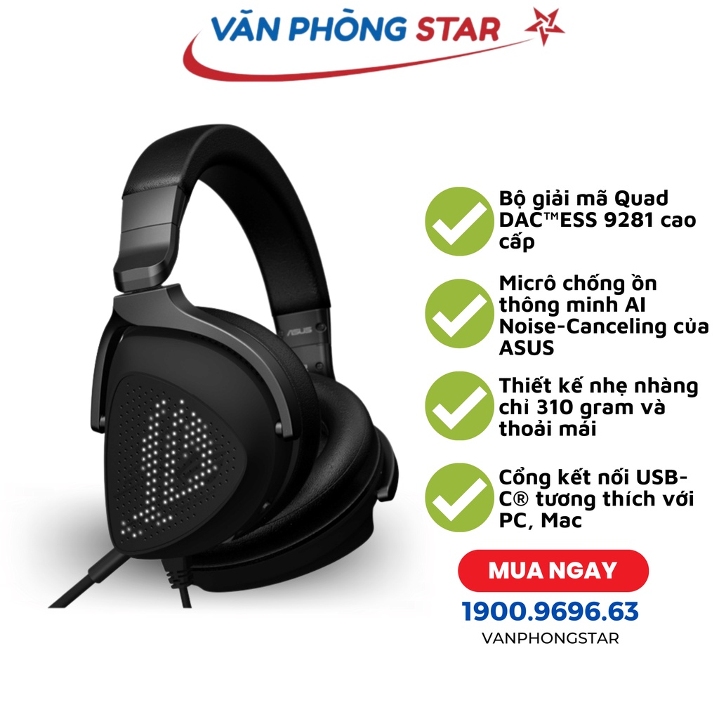 Tai nghe ASUS ROG DELTA S ANIMATE 90YH037M-B2UA00