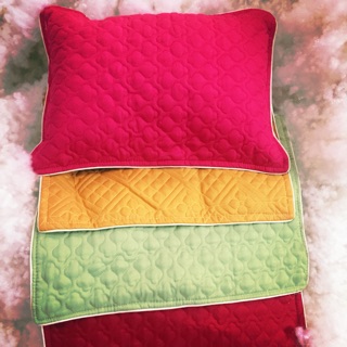 Sỉ 1 chiếc gối nhỡ (vỏ + ruột gòn) kt 33x45 trần bông trơn cotton satin