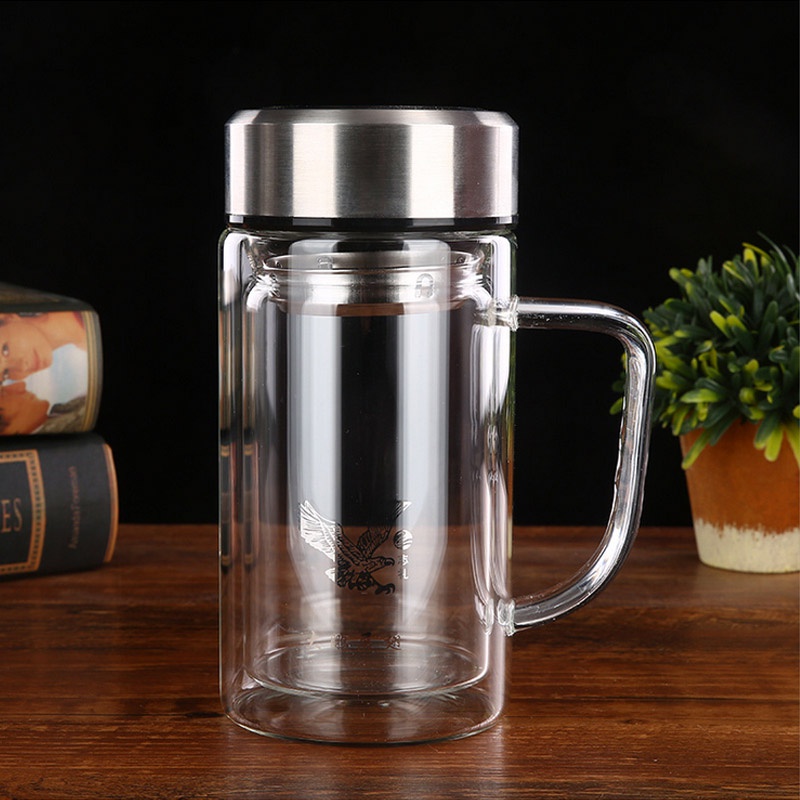 CỐC THỦY TINH 2 LỚP GIỮ NHIỆT 360Ml