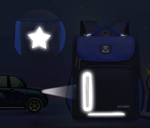 Balo GẤU SM BABY chống gù thông hơi siêu nhẹ cho bé