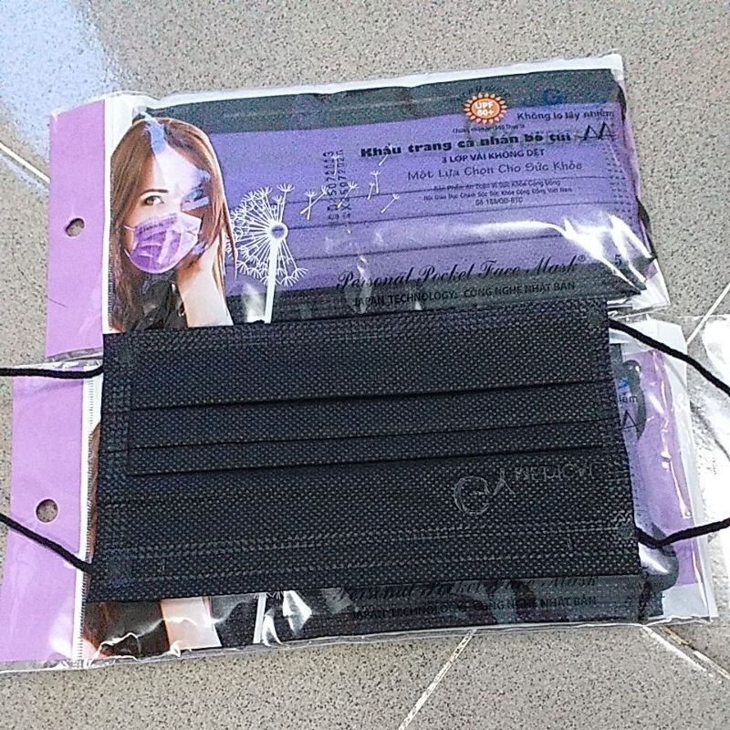 Khẩu Trang Cá Nhân Bỏ Túi Màu Tím 5 Cái/ Gói | BigBuy360 - bigbuy360.vn