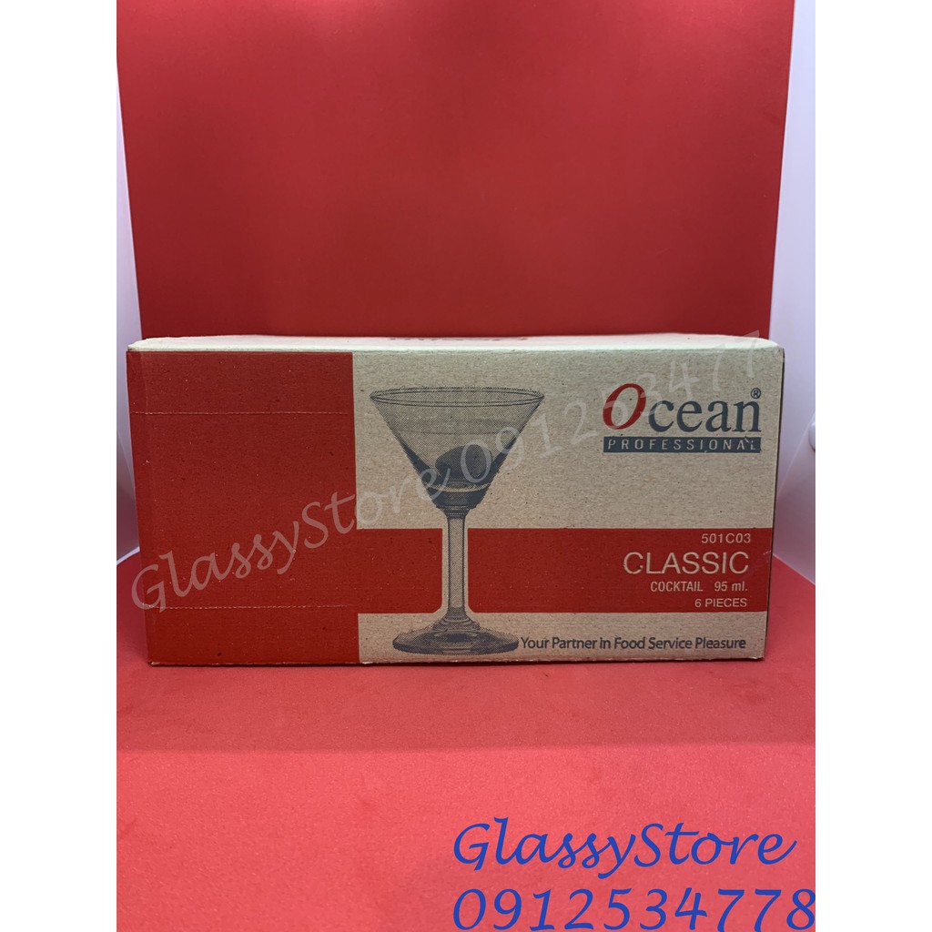 Ly (cốc) rượu thủy tinh Ocean Classic Cocktail - 95ml - 1501C03 / 140ml - 1501C05 (Hàng nhập khẩu Thái Lan chính hãng)