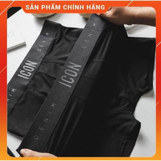 Sịp đùi nam cao cấp, quần lót nam co giãn ICON DEMIN black