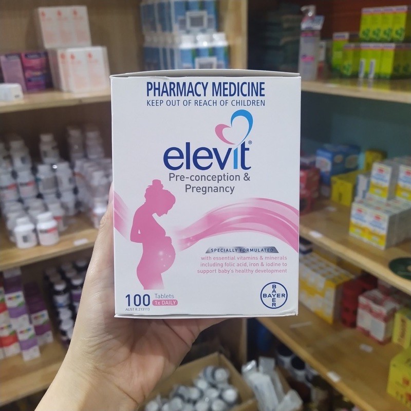 Vitamin Tổng Hợp Elevit Cho Bà Bầu 100 Viên