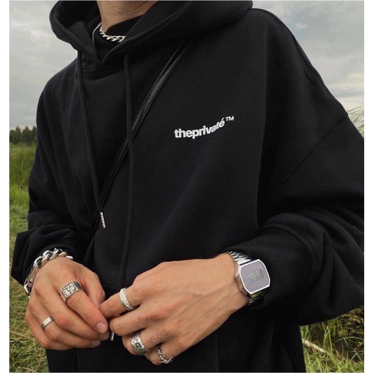 Áo unisex hoodie nỉ chui có mũ The private-"Pleasue"