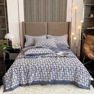 Bộ Chăn Ga Gối Lụa Thái 4 Món Cao Cấp, bo chun miễn phí