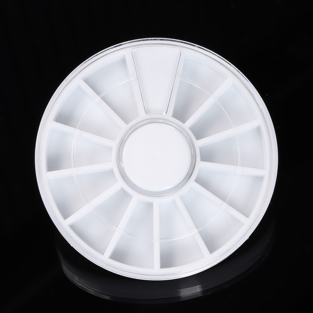 Monja 5 Hộp Đựng Đá Đính Móng Tay Có Ngăn Chứa 6cm