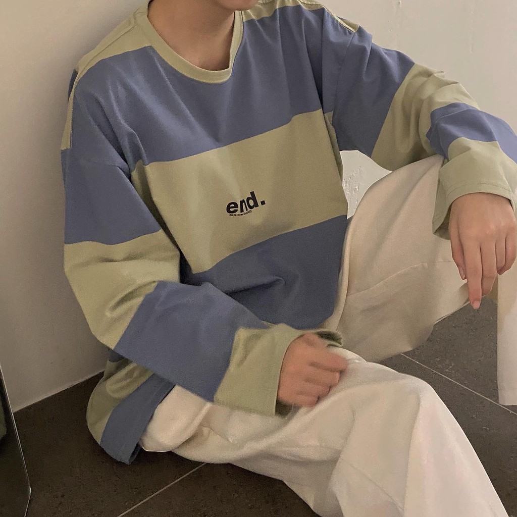 [Mã SKAMA06 giảm 8% tối đa 50K đơn 250K] Áo Tay Dài Sọc ( LONG SLEEVE - SAGE LIGHT/SKY DARK ) | BigBuy360 - bigbuy360.vn