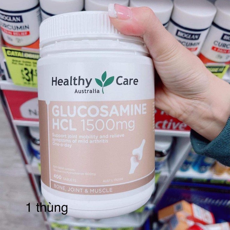 Viên bổ xương khớp Healthy Care Glucosamine HCL 1500mg 400 viên
