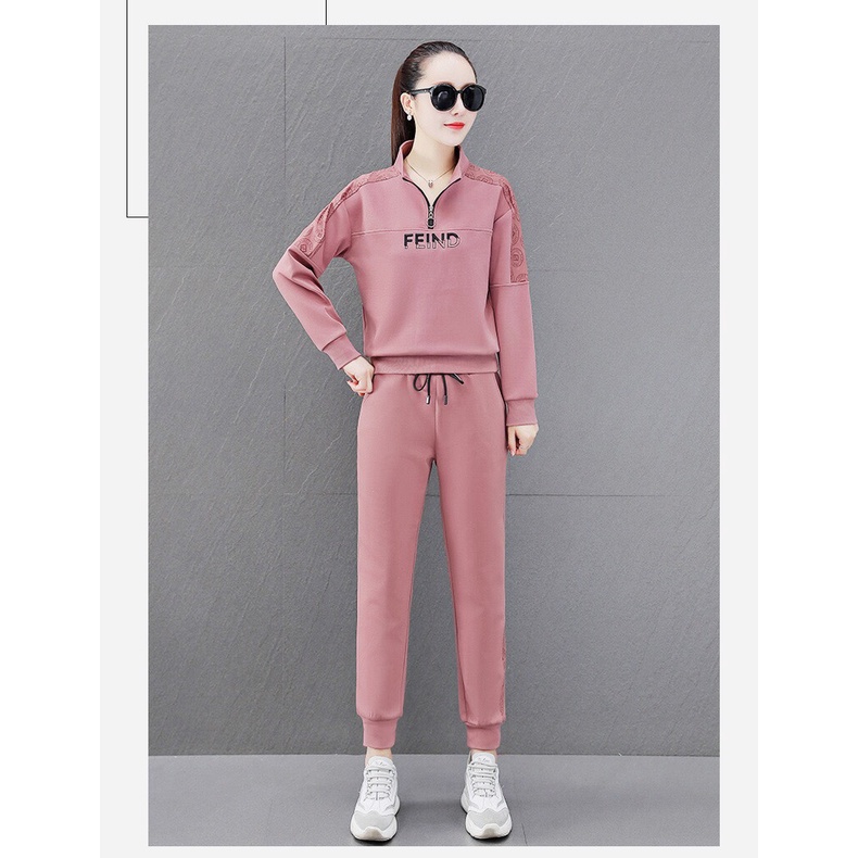 Đồ bộ thể thao nữ thu đông dài tay cao cấp chất umi LENCY STORE mã BD-PD72