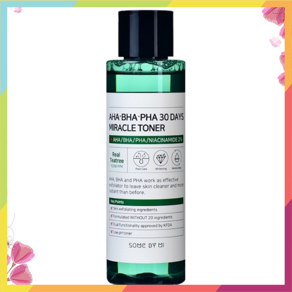 Toner Dưỡng Ẩm Làm Sạch Some By Mi AHA BHA PHA 30 Days Miracle Toner ♕ค