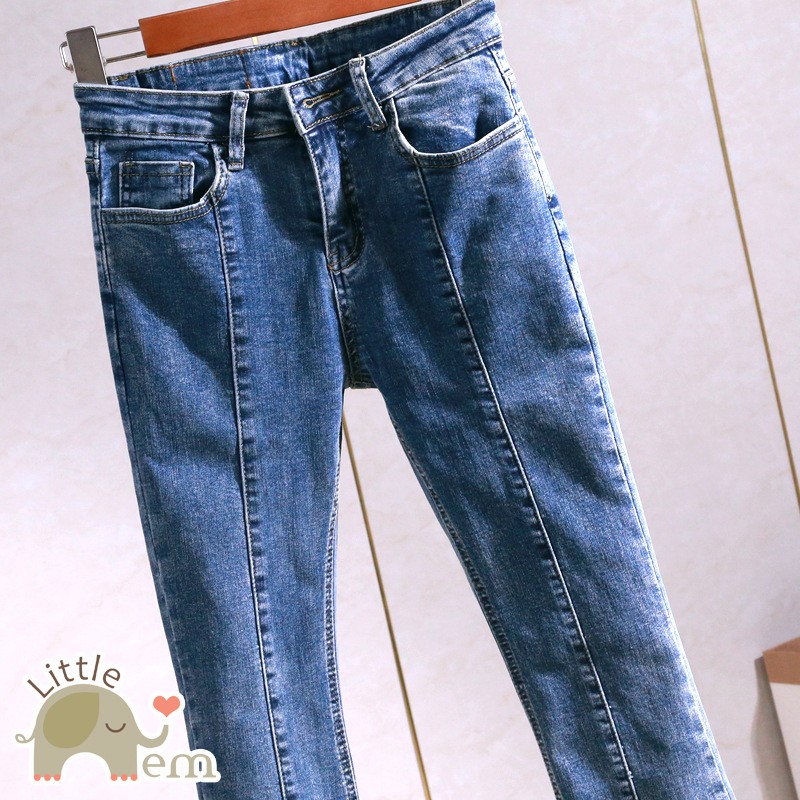 Quân jean ống vẩy đôi cho mẹ và bé