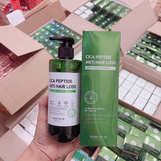 Dầu gội xả ngăn rụng tóc some by mi cica peptide anti hair loss derma scalp shampoo