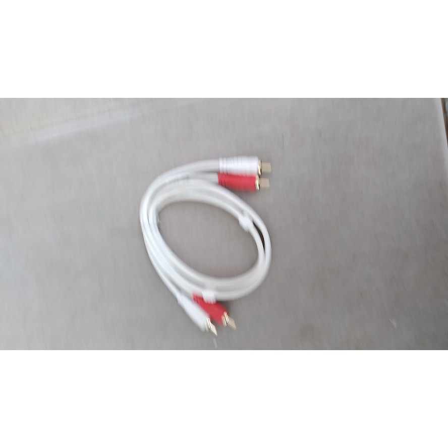 Cáp loa 1 đầu jack 3.5 ra 2 AV hoa sen lõi đồng và dây av 4 đầu hoa sen lõi đồng