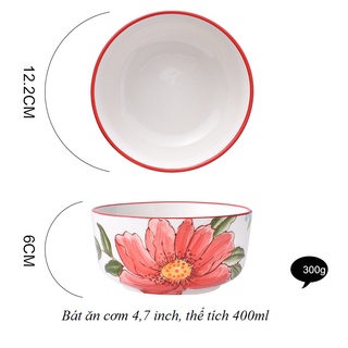Bát ăn cơm sứ trang trí bàn ăn đẹp