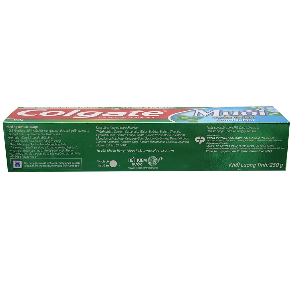 Kem đánh răng COLGATE MUỐI THẢO DƯỢC 225g