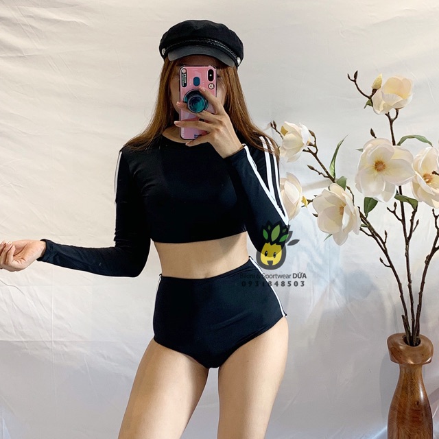 Bikini, đồ bơi tay dài đen ĐI BIỂN | BigBuy360 - bigbuy360.vn