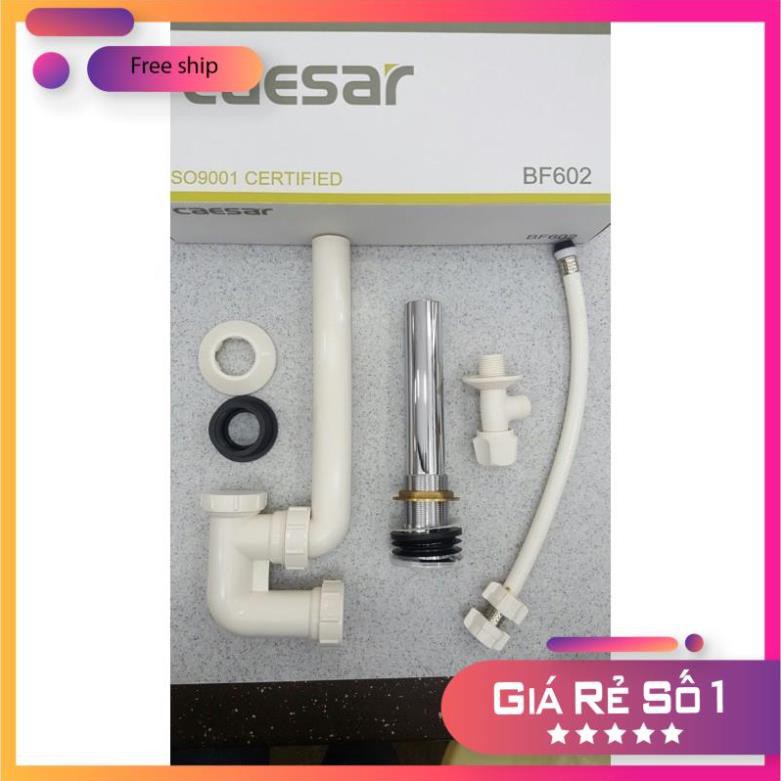 Bộ xả lavabo, chậu rửa mặt CAESAR BF602 nhấn chính hãng
