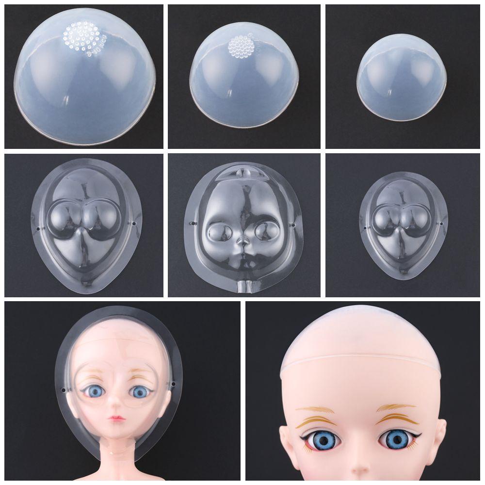 UPSTOPVN Mũ Đội Tóc Giả Bằng Silicone Dễ Thương Dành Cho Búp Bê 1 / 4 1 / 3 1 / 6