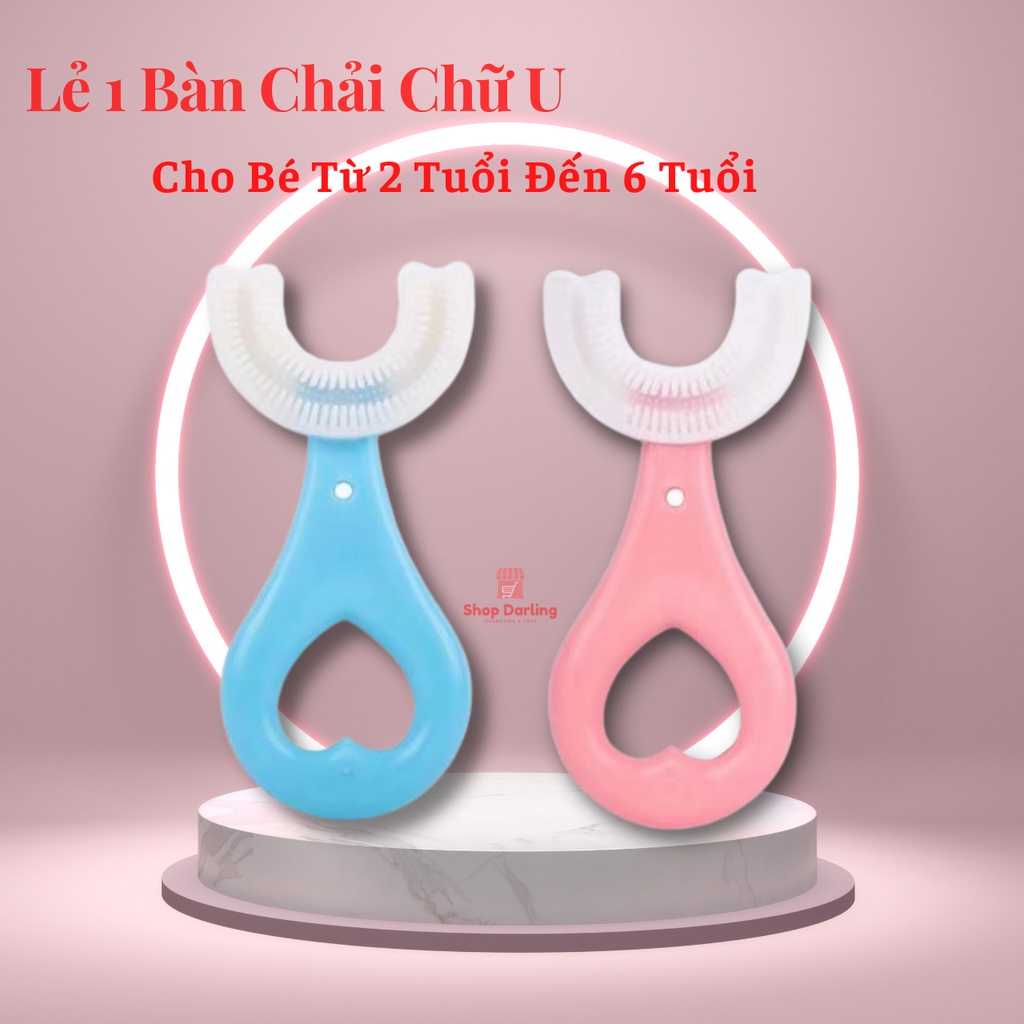 Combo Kem Và bàn Chải Đánh Răng Chữ U Cho Bé 2 Tuổi Đến 12 Tuổi, Chăm Sóc Bảo Vệ Răng Nướu Cho Trẻ Em