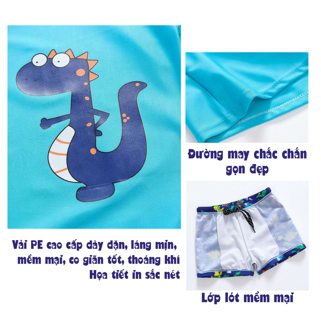 Bộ Bơi Cộc Tay Be Trai Nhiều Size Nặng Từ 12 45kg Cao Từ 90 150cm Co Gian Thoang Khi Nhanh Kho Ctbt đồ Bơi Be Trai Bibione Vn