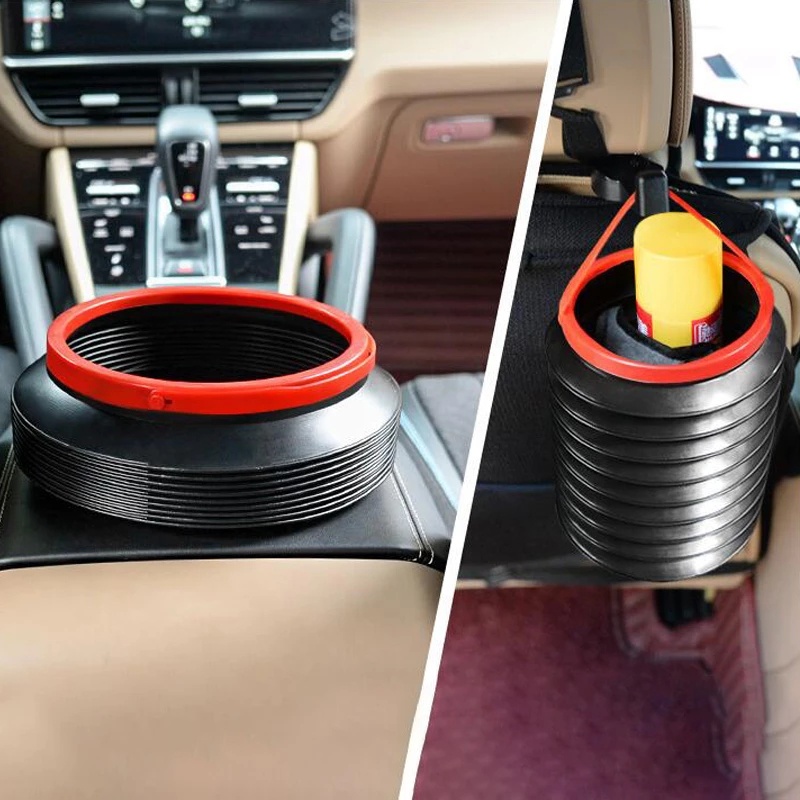 1 Thùng Đựng Rác 4L Gấp Gọn Chống Nước Cho Xe Hơi