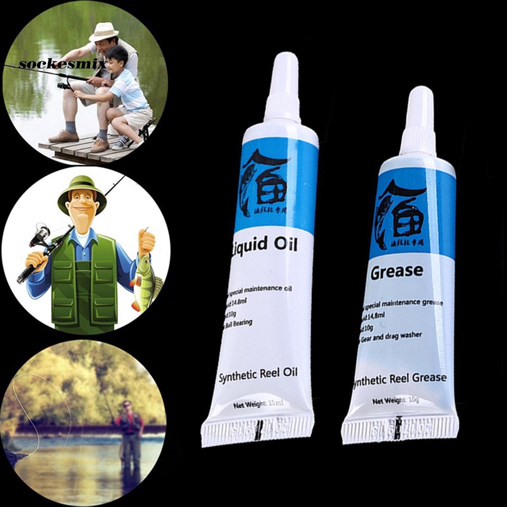 Hộp Dầu Bôi Trơn 15g + 10g Dây Câu Cá Chuyên Dụng