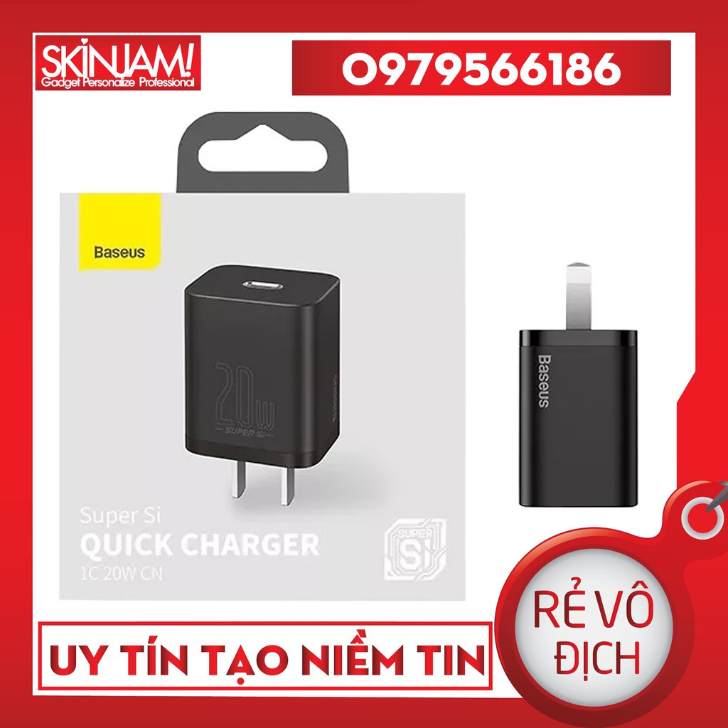 | Baseus | Củ Sạc Nhanh 20W Cho IPhone 12 Series Chính Hãng Baseus Super Si Quick Charger Bảo Hành 18 Tháng