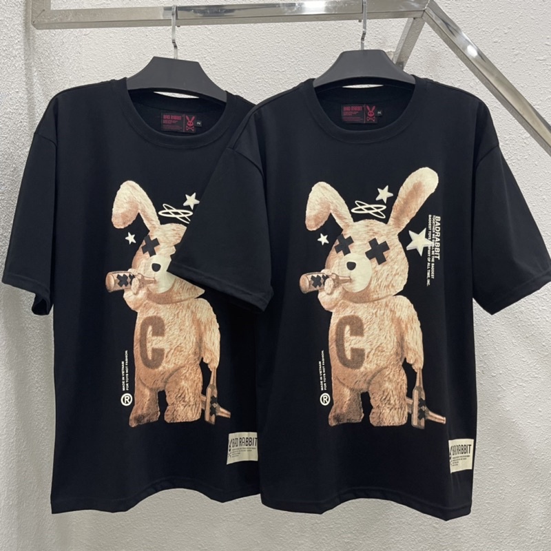 Áo Thun Bad Rabits SAY And DRUNK TEE áo thun tay ngắn nam nữ bad rabits chất cotton cao cấp