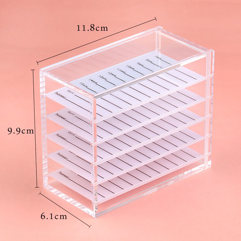 5 lớp chất acrylic trong suốt giả giữ lông mi của bạn