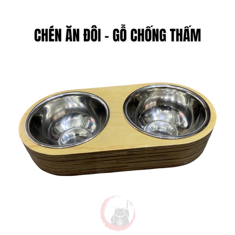 Dụng cụ ăn uống - Chén đôi gỗ chống thấm