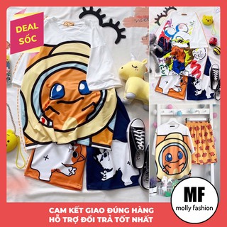 Đồ bộ hoạt hình form rộng Unisex ALIEN - KICKINE Freesize dành cho nam nữ Molly Fashion