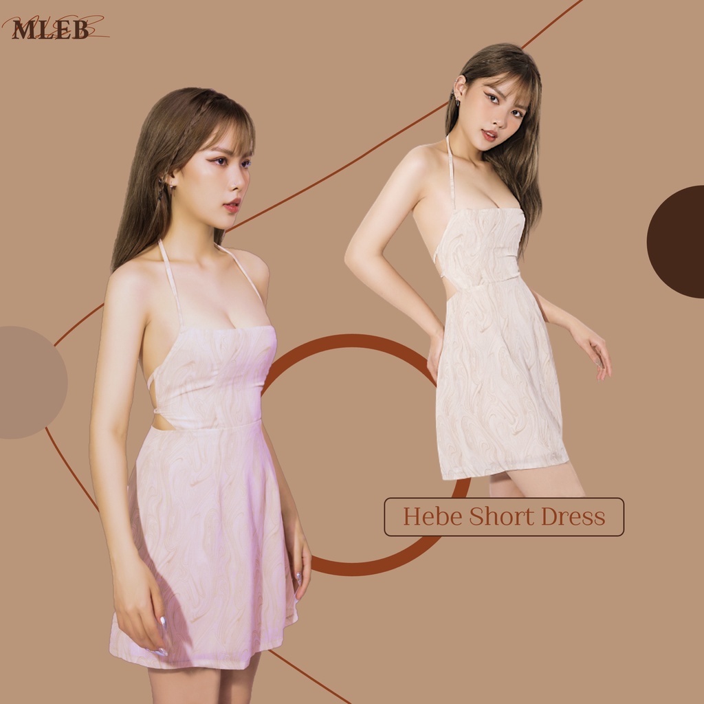 Mleb Design_Váy 2 dây hở lưng_Hebe Short Dress