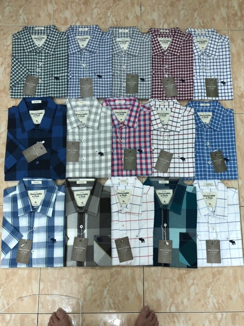 Áo sơ mi sọc ngắn tay nam | BigBuy360 - bigbuy360.vn