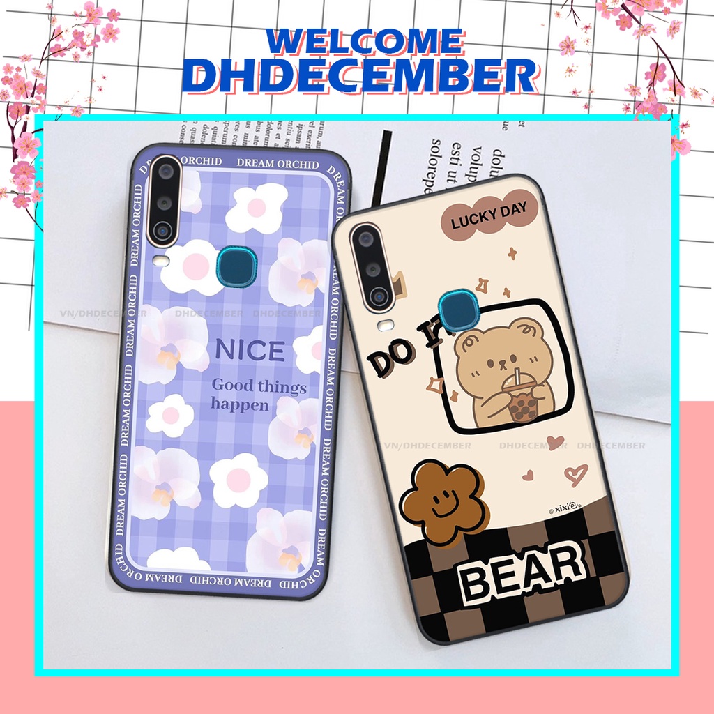 Ốp lưng Vivo U10 / Y12/ Y15 / Y17 in hình gấu K@ws, gấu nâu, dor@emon RẺ- ĐẸP- BỀN