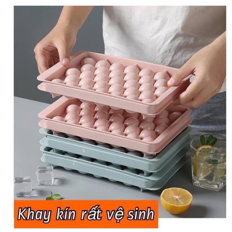 Khay làm đá , làm thạch , trữ đồ ăn dặm 33 ô