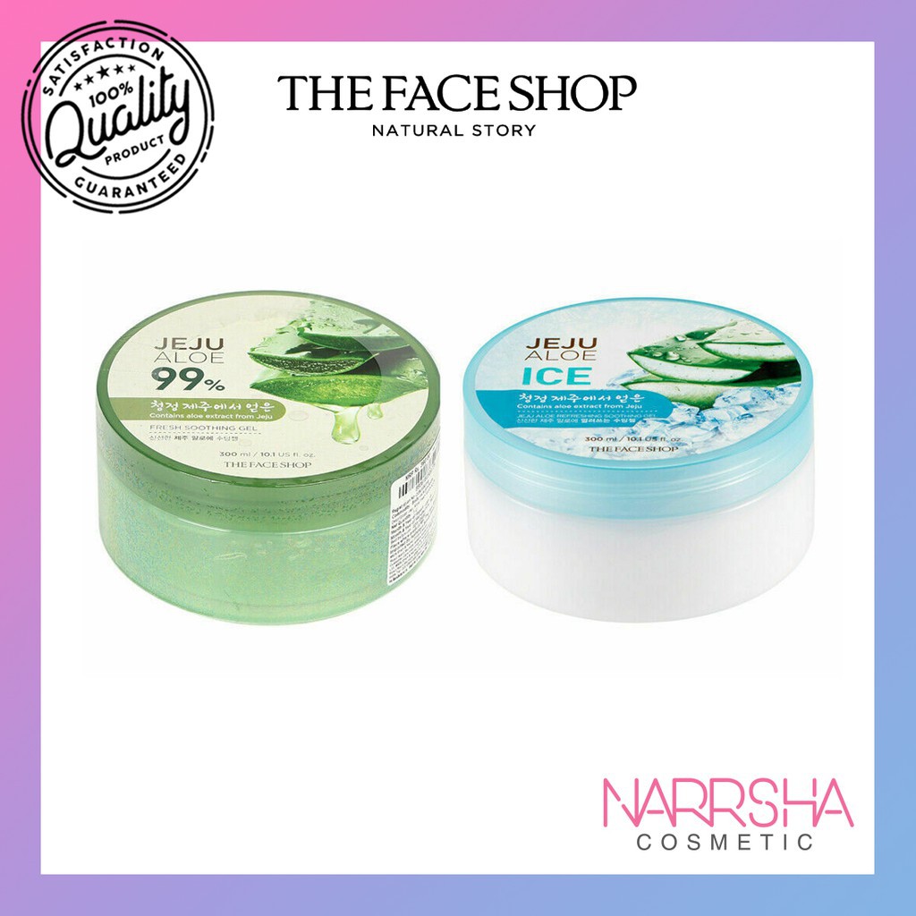 [THE FACE SHOP] Jeju Aloe Fresh Soothing Gel & Ice Gel - 300ml