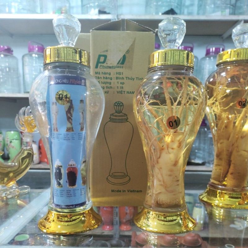 Bình thủy tinh 1 lít - ngâm rượu