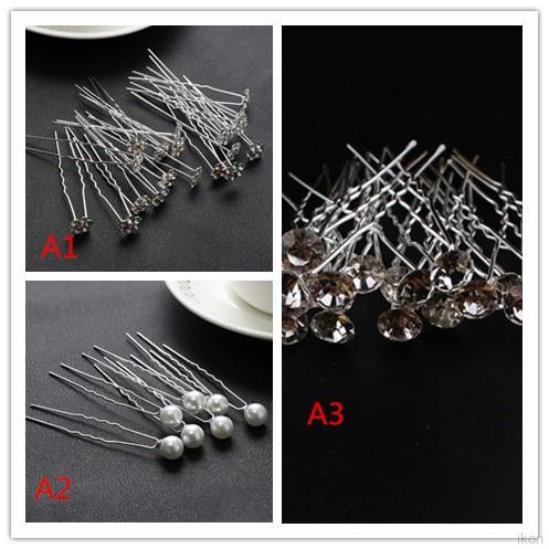 20 trâm cài tóc hình hoa đính ngọc trai cho cô dâu