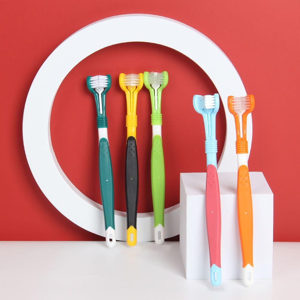 1 Bàn Chải Đánh Răng Ba Đầu Cho Chó Cưng