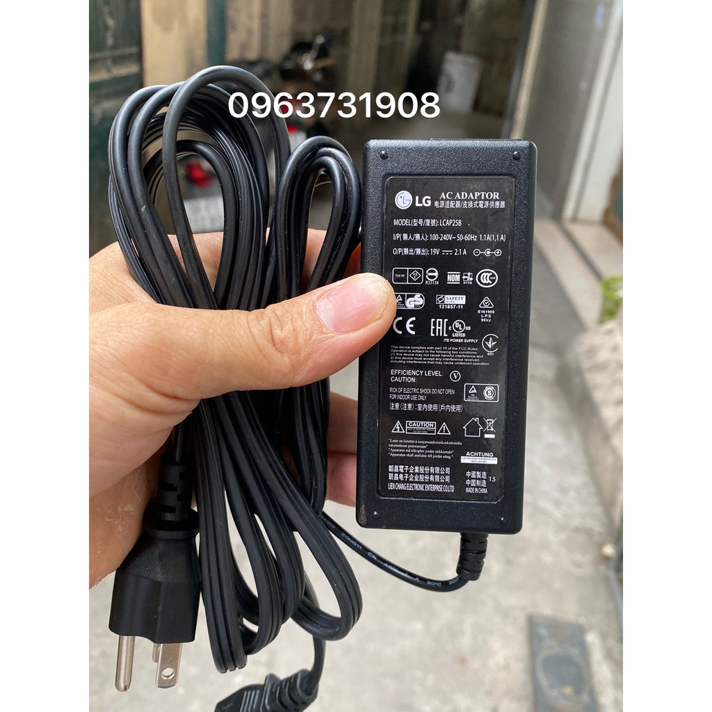 Dây nguồn màn hình LG 19V-2.1A chính hãng LG