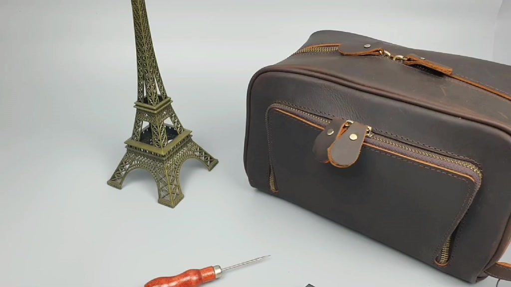 [Freeship] Túi cầm tay nam da bò sáp; Túi Golf nam da thật CL149 (Nâu) - 100% da thật, BH 3 năm | BigBuy360 - bigbuy360.vn