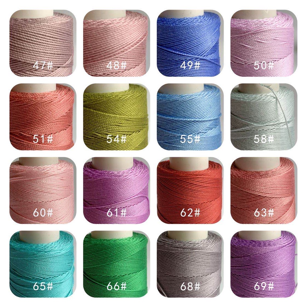 Sợi Cotton Tri 0.9mm - Tri Circle Bảng Màu Vàng Móc Búp Bê - ada.crafts