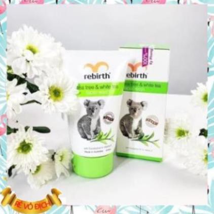 Sữa rửa mặt, gel rửa mặt cho da dầu, tinh chất trà xanh và trà trắng Rebirth - 100ml - Nhập Khẩu Úc, Ngăn Ngừa Mụn | BigBuy360 - bigbuy360.vn