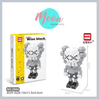 Miniblock Kaws đen - Xếp hình kaws size L