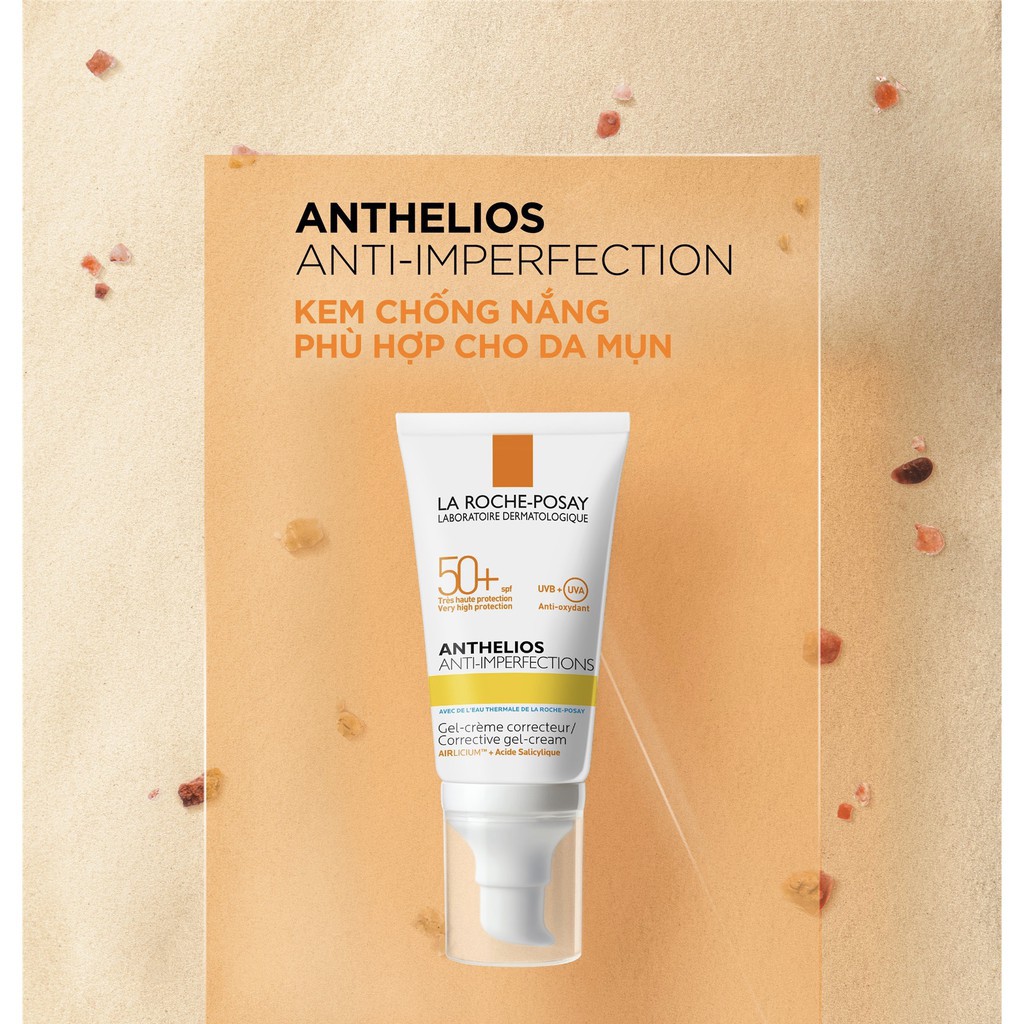 LA ROCHE-POSAY Kem Chống Nắng Cho Da Dầu Mụn Anthelios Anti-Imperfection SPF50+ Facial Sunscreen 50ml