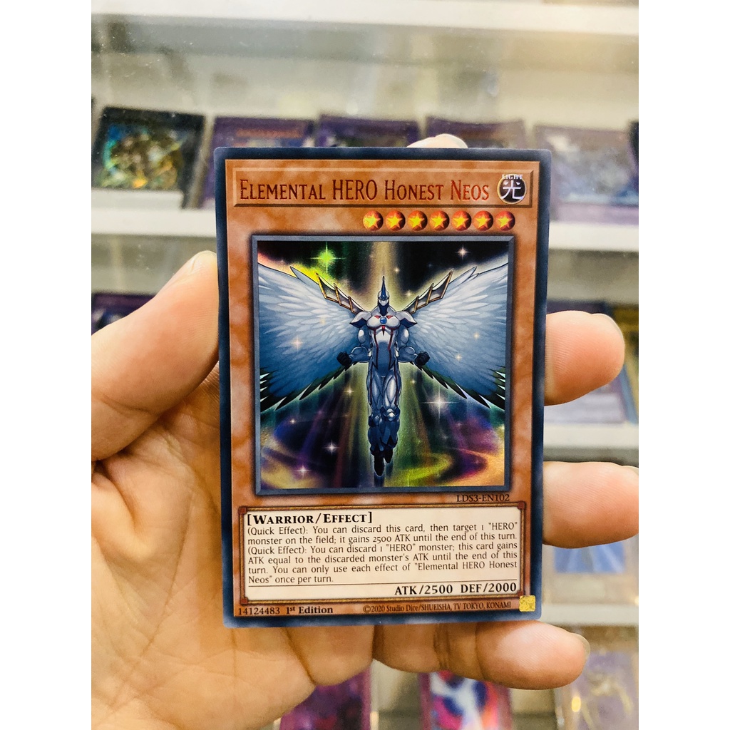 Thẻ Bài YugiOh! Mã LDS3-EN102 - Elemental HERO Honest Neos - Ultra Rare (Red) - 1st Edition