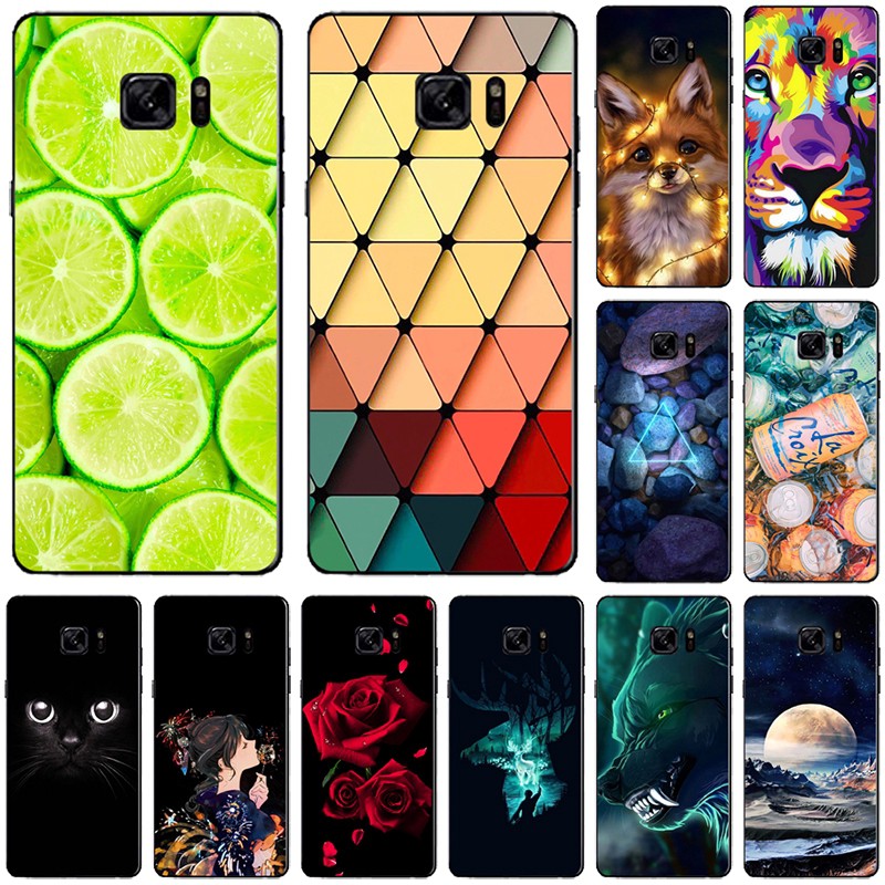 ốp lưng samsung Tpu Mềm Họa Tiết Hoa Dễ Thương Cho Samsung Galaxy Note 9 8 7 Fe / Note9 Sm-N9600 Note 8 / Note8 Sm-N950F Note 7 Fe Note7 N9300