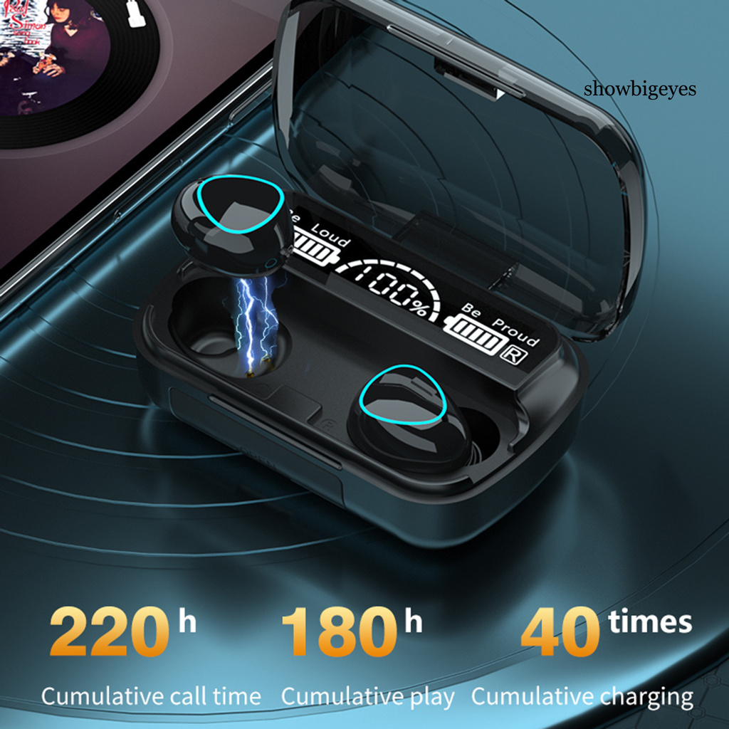 Bộ Tai Nghe Nhét Tai Thể Thao Mini SH-M M10 TWS Bluetooth 5.1 9D